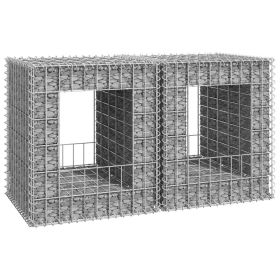 Gabion Basket Posts 2 pcs 19.7"x19.7"x23.6" Iron