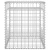 Gabion Basket Posts 2 pcs 19.7"x19.7"x23.6" Iron